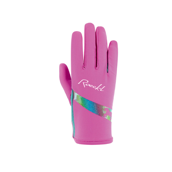 Rękawiczki jeździeckie dziecięce letnie Kapriole 01-310038 k350 deep pink Roeckl 24H!